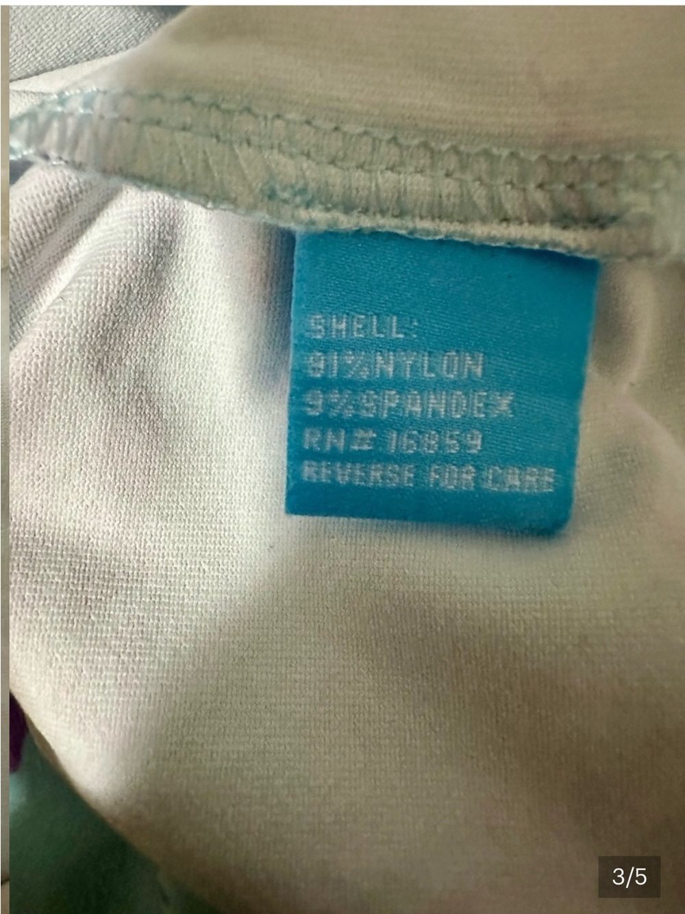 J. McLaughlin Aqua Lavender Printed Knit Dress 3/4 Sleeve Stretch Size S - Picture 3 of 5